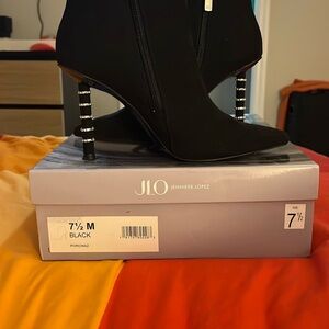 Jennifer Lopez Black Women's Heeled Boots